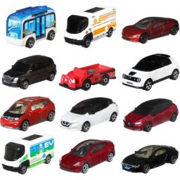 MATCHBOX Spielzeug-Auto Basic EV Sustainable, (Set, 12-tlg), teilweise aus recyceltem Material