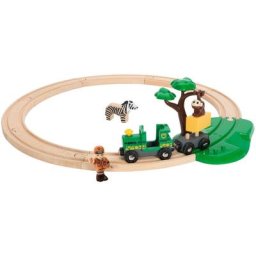 BRIO® Spielzeug-Eisenbahn BRIO® WORLD, Safari Bahn Set, (Set), FSC®- schützt Wald - weltweit