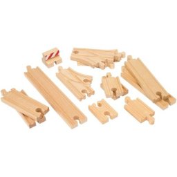BRIO® Gleise-Set Ergänzungsset Holzschienensystem, BRIO® WORLD, Schienen Starter Pack B, FSC®- schützt Wald - weltweit