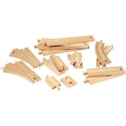 BRIO® Gleise-Set BRIO® WORLD, Mittleres Schienensortiment, (Set), Ergänzungsset BRIO® WORLD, FSC®- schützt Wald - weltweit