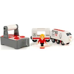 BRIO® Spielzeug-Eisenbahn BRIO® WORLD, IR Express Reisezug, mit Licht und Soundfunktion, FSC® - schützt Wald - weltweit