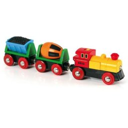 BRIO® Spielzeug-Eisenbahn BRIO® WORLD, Zug mit Batterielok, mit LichtMade in Europe, FSC® - schützt Wald - weltweit