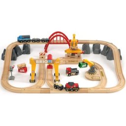 BRIO® Spielzeug-Eisenbahn BRIO® WORLD, Frachten Set Deluxe, (Set), FSC®- schützt Wald - weltweit