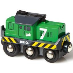BRIO® Spielzeug-Eisenbahn BRIO® WORLD, Batterie Frachtlok, mit LichtfunktionMade in Europe, FSC® - schützt Wald - weltweit