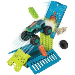 Hot Wheels Spielzeug-Auto Monster Trucks Mega Wrex Oversized Crash Cage (1:24)
