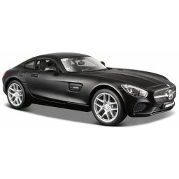 Maisto® Sammlerauto Dull Black Collection, Mercedes AMG GT, 1:24, schwarz, Maßstab 1:24, aus Metallspritzguss