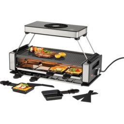 Unold Raclette Smokeless 48785, 8 Raclettepfännchen, 1200 W