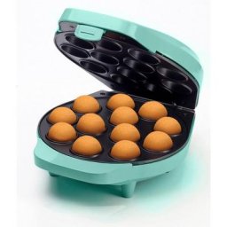 bestron Cakepop-Maker DCPM12, Retro Design, 700 W, inkl. Cake-Pop-Butler, Gabel, 12 Cake-Pop-Sticks, Antihaftbeschichtung