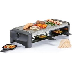 PRINCESS Raclette Stonegrillparty 162830, 8 Raclettepfännchen, 1400 W