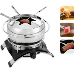 NOVIS Elektro-Fondue FONDUE INOX 6014.21.1, 1 Fonduegabeln, 0,7 l