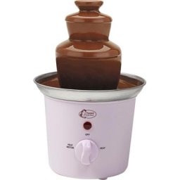 bestron Schokoladenbrunnen ACF300P, 3 Etagen, Warmhaltefunktion, 60 Watt, Farbe: Rosa