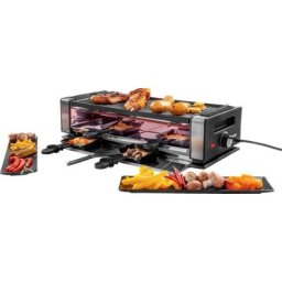 Unold Raclette Delice Basic 48760, 8 Raclettepfännchen, 1200 W