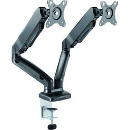 Raidsonic ICY BOX Ständer mit Tischhalterung für zwei Monitore bis zu 27 (68cm) Monitor-Halterung, (Drehmomenteinstellung)