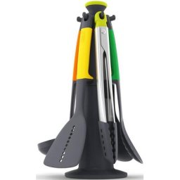 Joseph Joseph Kochbesteck-Set Elevate™ (Set, 7-tlg), mit Zange und Drehständer