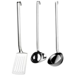 PINTINOX Kochbesteck-Set Professional (Set, 3-tlg), (Schöpflöffel, Suppenlöffel, Pfannenwender), Edelstahl 18/10