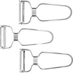 PINTINOX Schälmesser Professional, Edelstahl, spülmaschinengeeignet, 3-teilig
