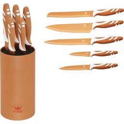 KING Messerblock Soft Touch (6tlg), mit KING protect Beschichtung