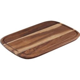 Tefal Schneidebrett Jamie Oliver, Akazienholz, (1-St), FSC-zertifiziert, praktische Saftrille, zum Schneiden und Servieren