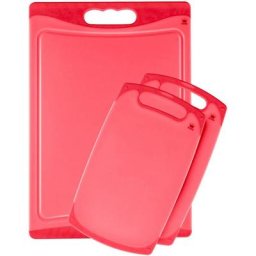 KING Schneidebrett, Kunststoff, Silikon, (Set, 3-St), rutschemmend, klingenschonend, besonders robust