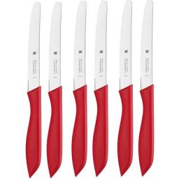 WMF Messer-Set (6-tlg), Spezialklingenstrahl, mit Doppelwellenschliff, 6-teilig