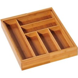 KESPER for kitchen & home Besteckkasten (1 St), ausziehbar, Bambus
