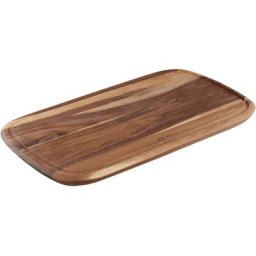 Tefal Schneidebrett Jamie Oliver, Akazienholz, (1-St), FSC-zertifiziert, praktische Saftrille, zum Schneiden und Servieren