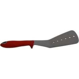 PINTINOX Kochbesteck-Set Pinti UP (Set, 7-tlg), grau mit roten Kunststoffgriffen, Spülmaschinengeeignet