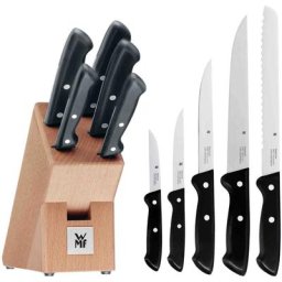 WMF Messerblock CLASSIC LINE (6tlg), Messerklingen aus Spezialklingenstahl