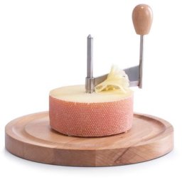 Zeller Present Käsebrett, Buchenholz, Edelstahl, (Set, Käseschaber)