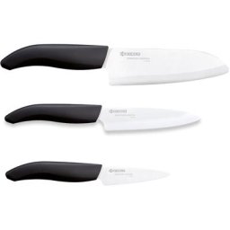 KYOCERA Messer-Set GEN (Set, 3-tlg), extrem scharfe Hochleistungskeramik-Klinge