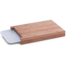 Zeller Present Schneidebrett Bamboo, Bambus, Melamin, (Set, 2-St., mit Tablett)