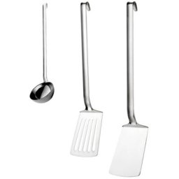 PINTINOX Kochbesteck-Set Professional (Set, 3-tlg), mit Schöpflöffel, Bratenwender, Bratenspachtel, Edelstahl 18/10