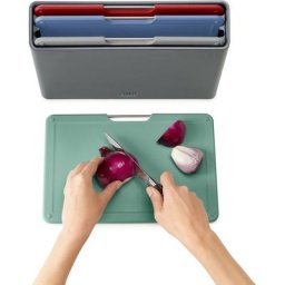Joseph Joseph Schneidebrett Folio™, Edelstahl, Kunststoff, (Set, 5-St), doppelseitig, rutschfest