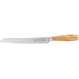 RÖSLE Brotmesser Artesano, mit Wellenschliff, Made in Solingen, Klingenspezialstahl, Olivenholz