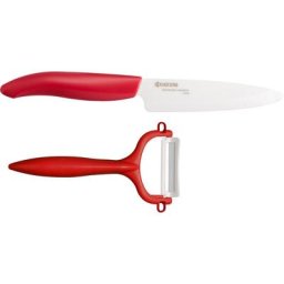 KYOCERA Messer-Set Gen (Set, 2-tlg), scharfe Hochleistungskeramik-Klinge, (Universalmesser, Sparschäler)