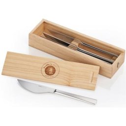 Buddy's Pizzamesser Buddy Blades (4 Stück), Edelstahl, mit stilvoller Geschenkbox, für Rechts- und Linkshänder