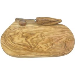 BERARD FRANCE 1892 Schneidebrett, Holz, (1-St), Olivenholz, nachhaltig inkl. Messer, jedes Stück handgefertigt