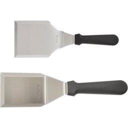 PINTINOX Küchenspachtel Professional, Edelstahl, 1 Spatel 10 x 7,6 cm, 1 Spatel 14,5 x 10,8 cm