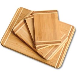 KESPER for kitchen & home Schneidebrett, Bambus, (Set, 4-St), (1x 38x28,5x1,6 cm, 1x 28,5x20x1,6 cm, 2 x 25x15x1 cm)