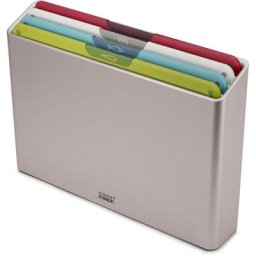 Joseph Joseph Schneidebrett Folio Icon, Polypropylen, (Set, 5-St), farbcodierte Bretter mit Symbolen