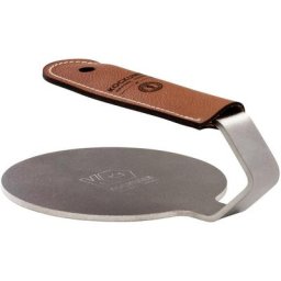 KOCKUMS® Burgerpresse, Edelstahl, mit Ledergriffschutz, 660 Gramm Schwedenstahl