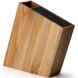 Continenta Messerblock, Eichenholz, integrierter Utensilienbehälter