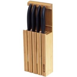 KYOCERA Messerblock GEN (5tlg), für Schublade, zum Aufstellen und Aufhängen, inkl. 4 Messern