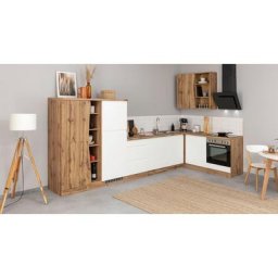HELD MÖBEL Küche Bruneck, Stellbreite 380/180 cm breit, wahlweise mit oder ohne E-Geräte, MDF
