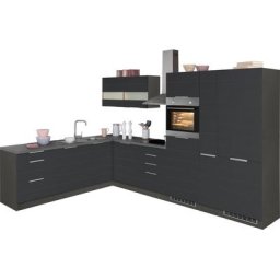 HELD MÖBEL Küche Luhe, Stellbreite 240x330 cm, wahlweise mit oder ohne E-Geräten, MDF-Fronten