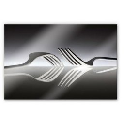 Wall-Art Küchenrückwand Silber Besteck Spritzschutz, (1-tlg)