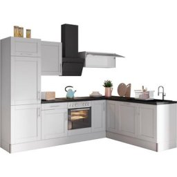 OPTIFIT Küche Ahus, 200 x 270 cm breit, ohne E-Geräte, Soft Close Funktion, MDF Fronten