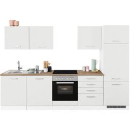 HELD MÖBEL Küchenzeile Visby, ohne E-Geräte, Breite 300 cm für Kühlschrank