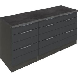 HELD MÖBEL Unterschrank Luhe 180 cm breit, für viel Stauraum, MDF-Fronten mit waagerechter Lisene