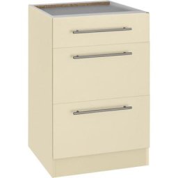 wiho Küchen Unterschrank Unna 50 cm breit, mit 2 großen Auszügen, ohne Arbeitsplatte